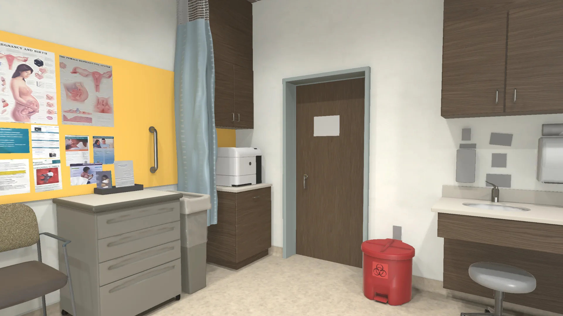 Unity XR environment — immersive healthcare simulation space