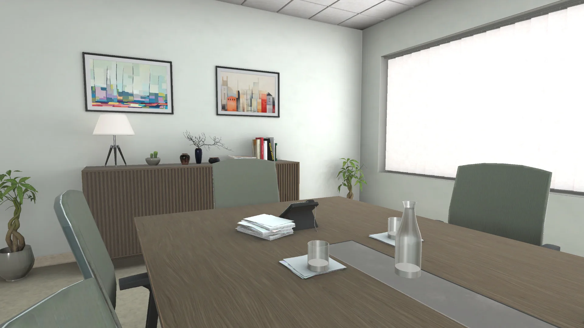 Real-time 3D character in VR education simulation